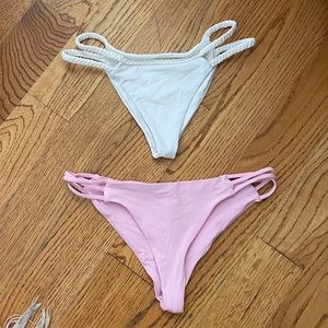 Frankies bikinis cheeky bottoms 2 for $30